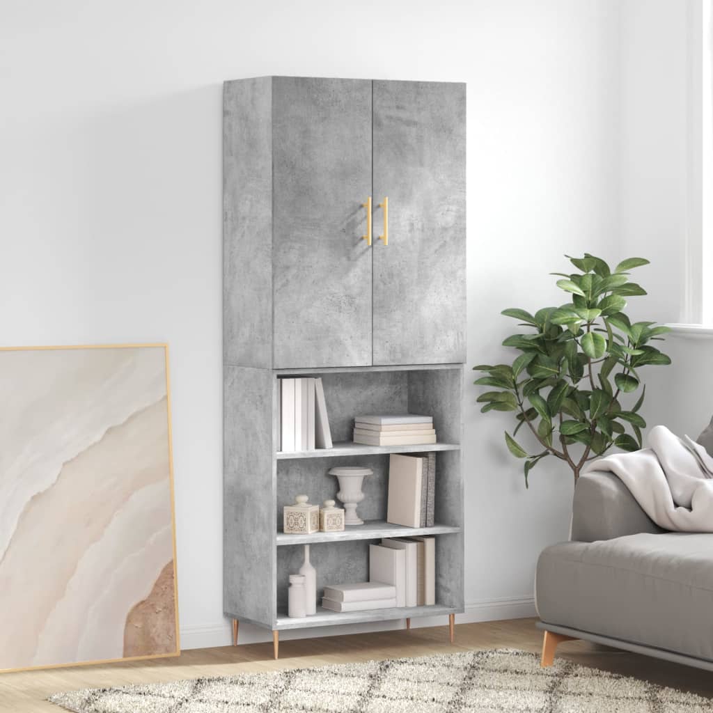 Highboard 69,5X34X180 Cm Holzwerkstoff