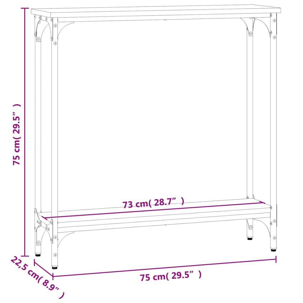 Konsolentisch 75X22,5X Holzwerkstoff