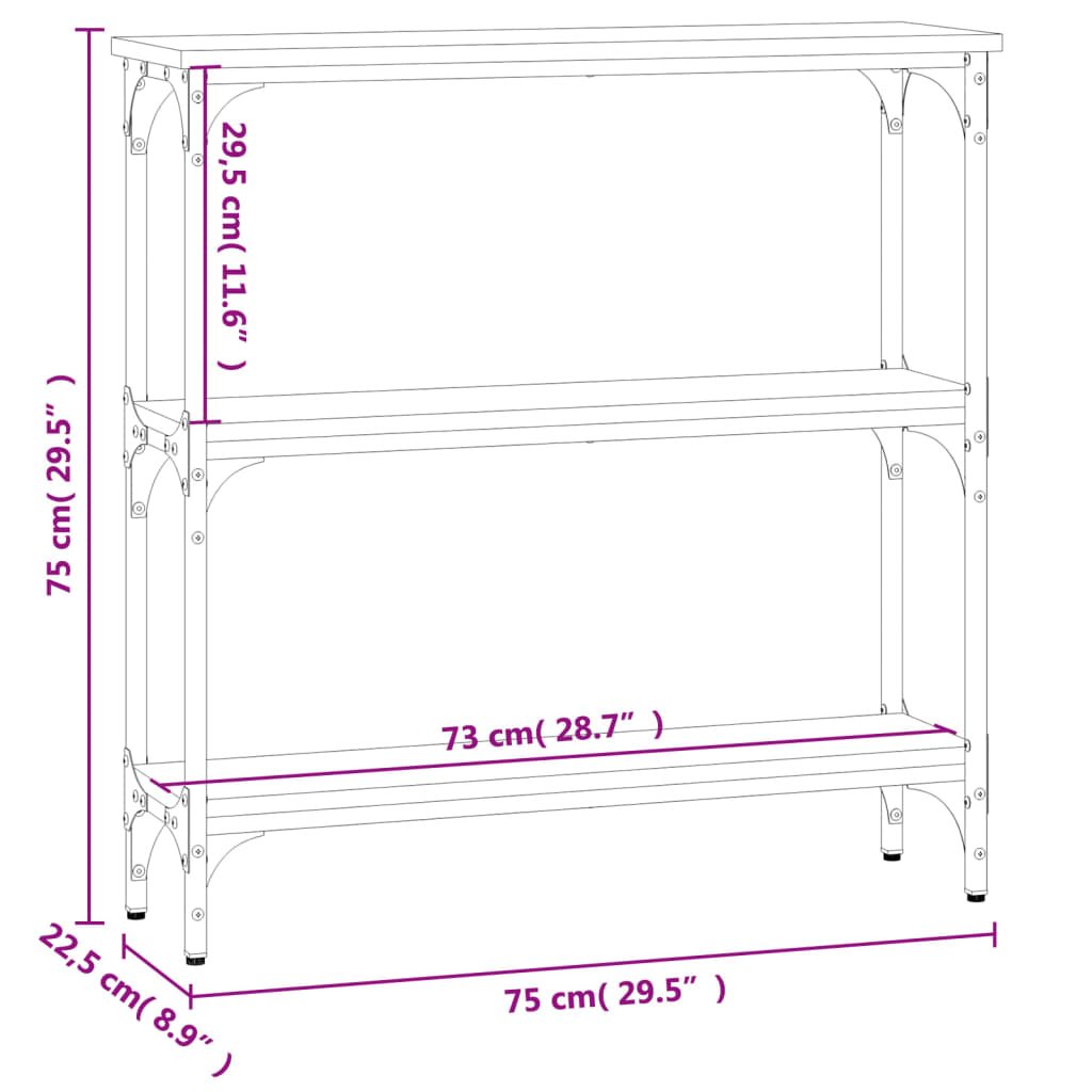 Konsolentisch 75X22,5X Holzwerkstoff