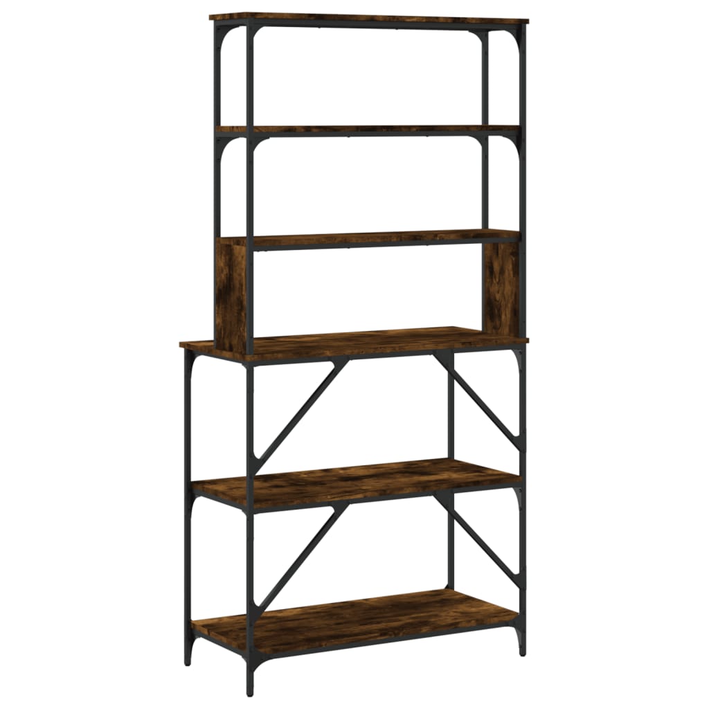 Bäckerregal 6 Fächer 90X40X180 Cm Holzwerkstoff