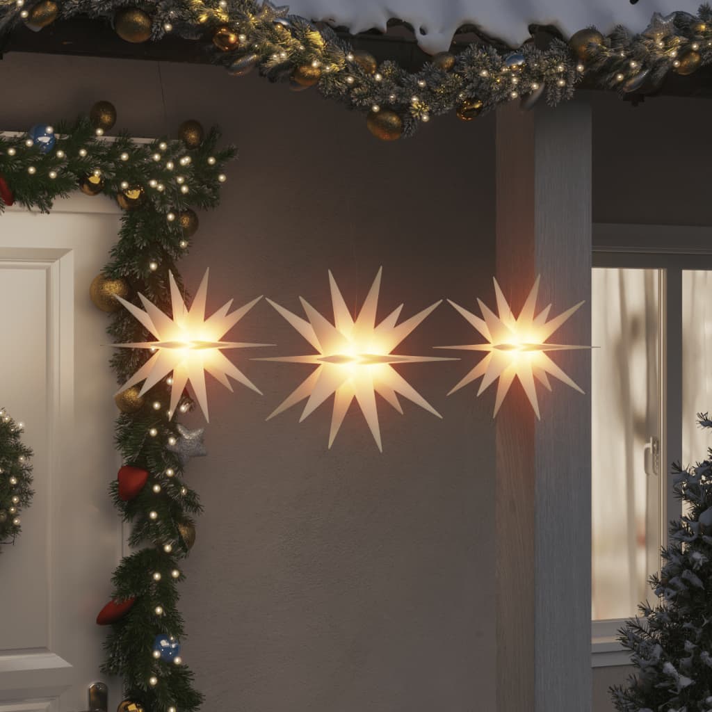 Led-Weihnachtssterne 3 Stk. Faltbar
