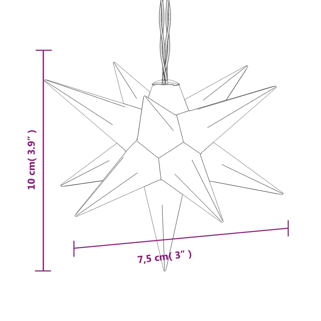 Led-Weihnachtsstern Mit 10 Leds 10 Cm