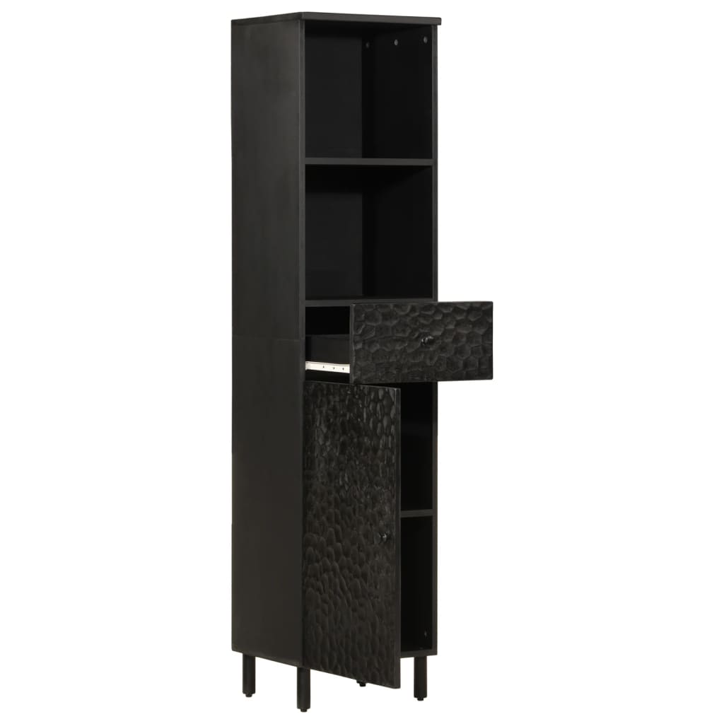 Badschrank 38X33X160 Cm Massivholz Mango