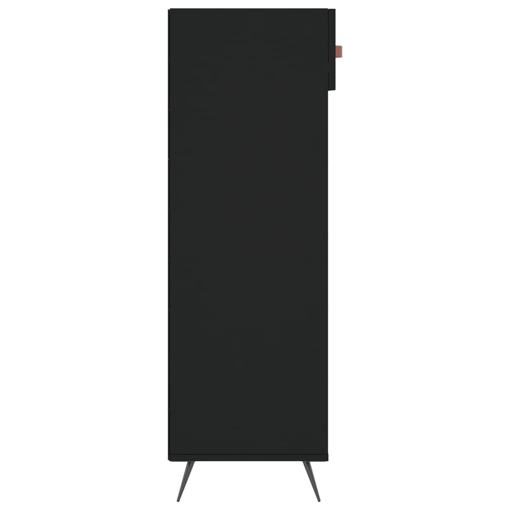 Schuhschrank 60X35X105 Cm Holzwerkstoff Schwarz