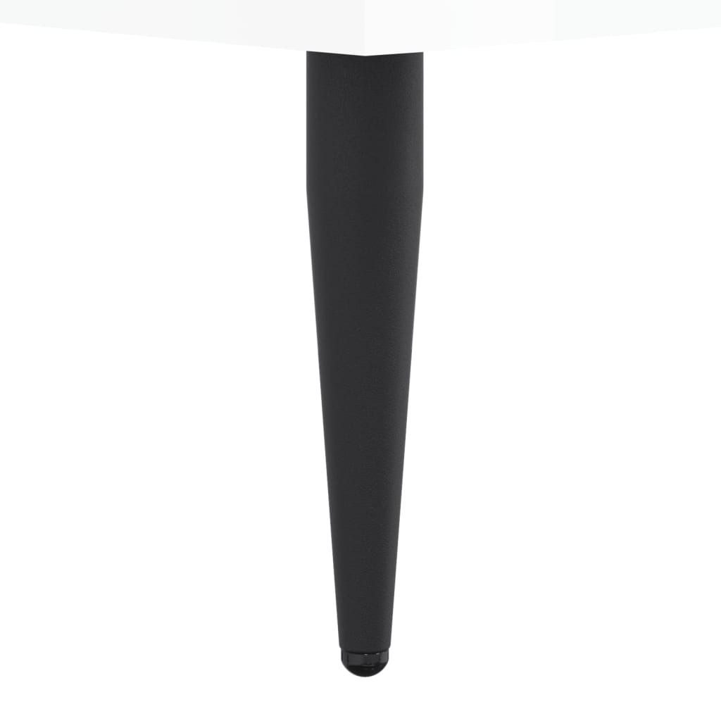 Schuhschrank 60X35X105 Cm Holzwerkstoff Hochglanz-Weiß
