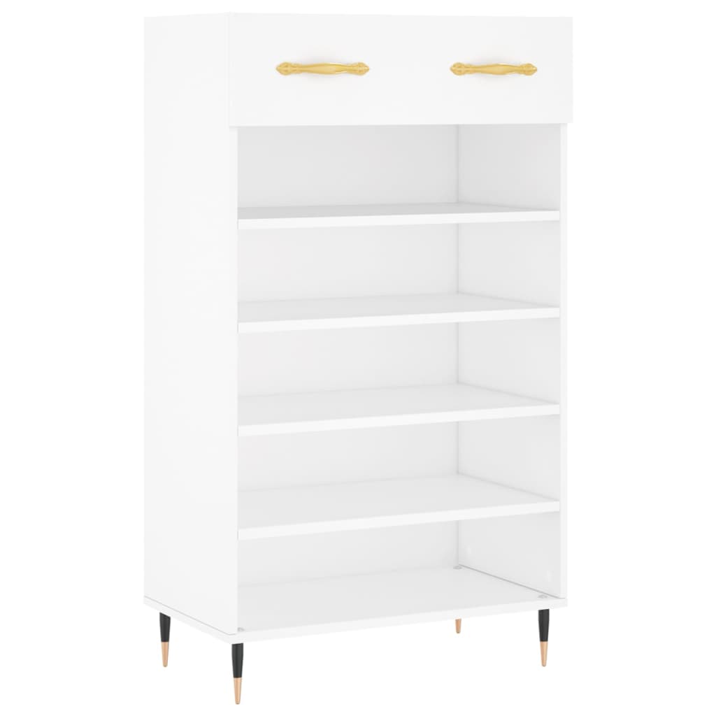 Schuhschrank 60X35X105 Cm Holzwerkstoff Weiß