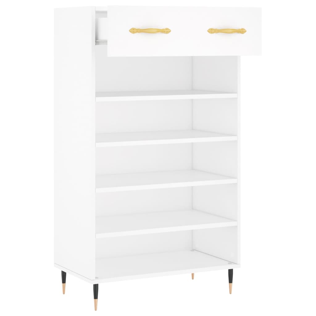 Schuhschrank 60X35X105 Cm Holzwerkstoff Weiß