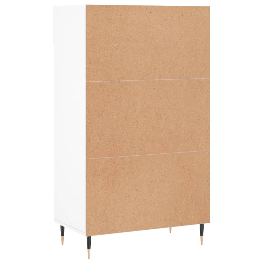 Schuhschrank 60X35X105 Cm Holzwerkstoff Weiß