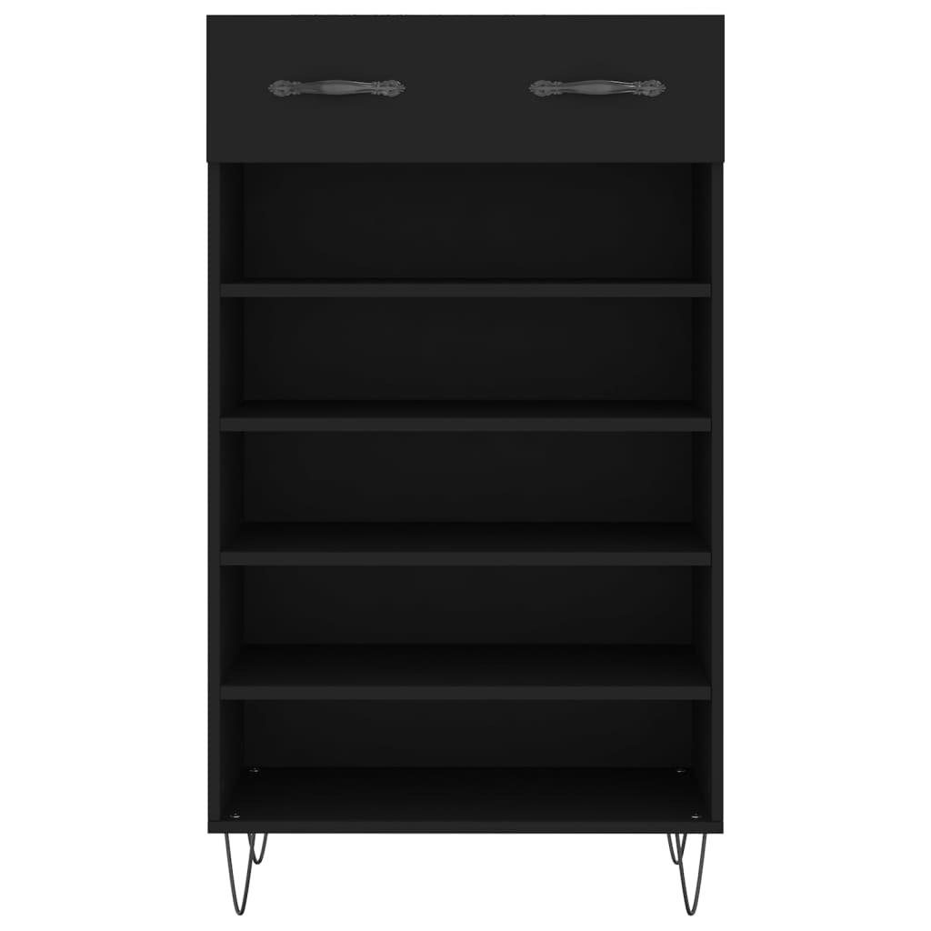 Schuhschrank 60X35X105 Cm Holzwerkstoff Schwarz