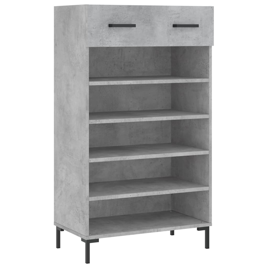 Schuhschrank 60X35X105 Cm Holzwerkstoff Betongrau