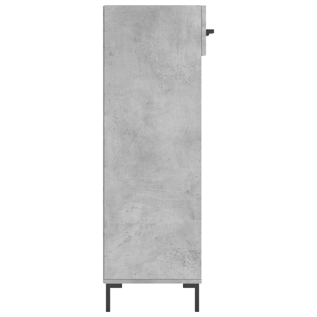 Schuhschrank 60X35X105 Cm Holzwerkstoff Betongrau