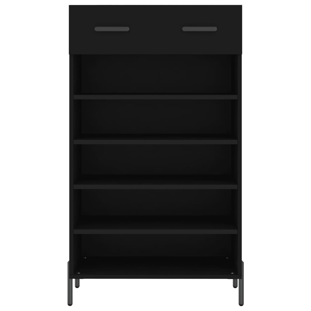 Schuhschrank 60X35X105 Cm Holzwerkstoff Schwarz