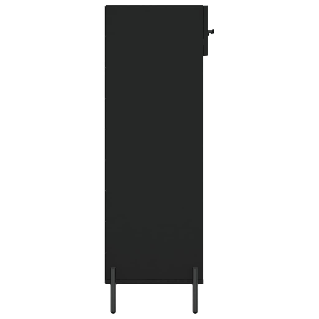Schuhschrank 60X35X105 Cm Holzwerkstoff Schwarz