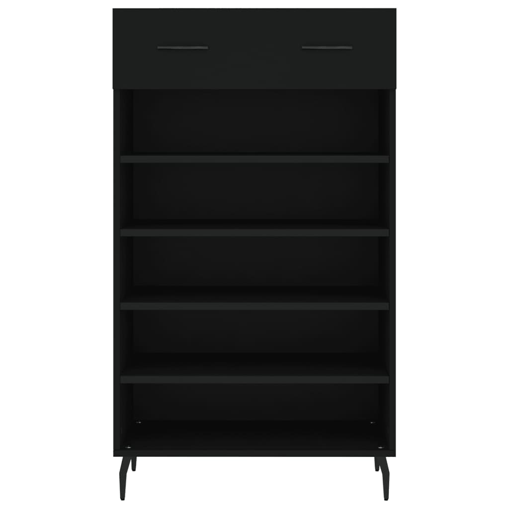 Schuhschrank 60X35X105 Cm Holzwerkstoff Schwarz
