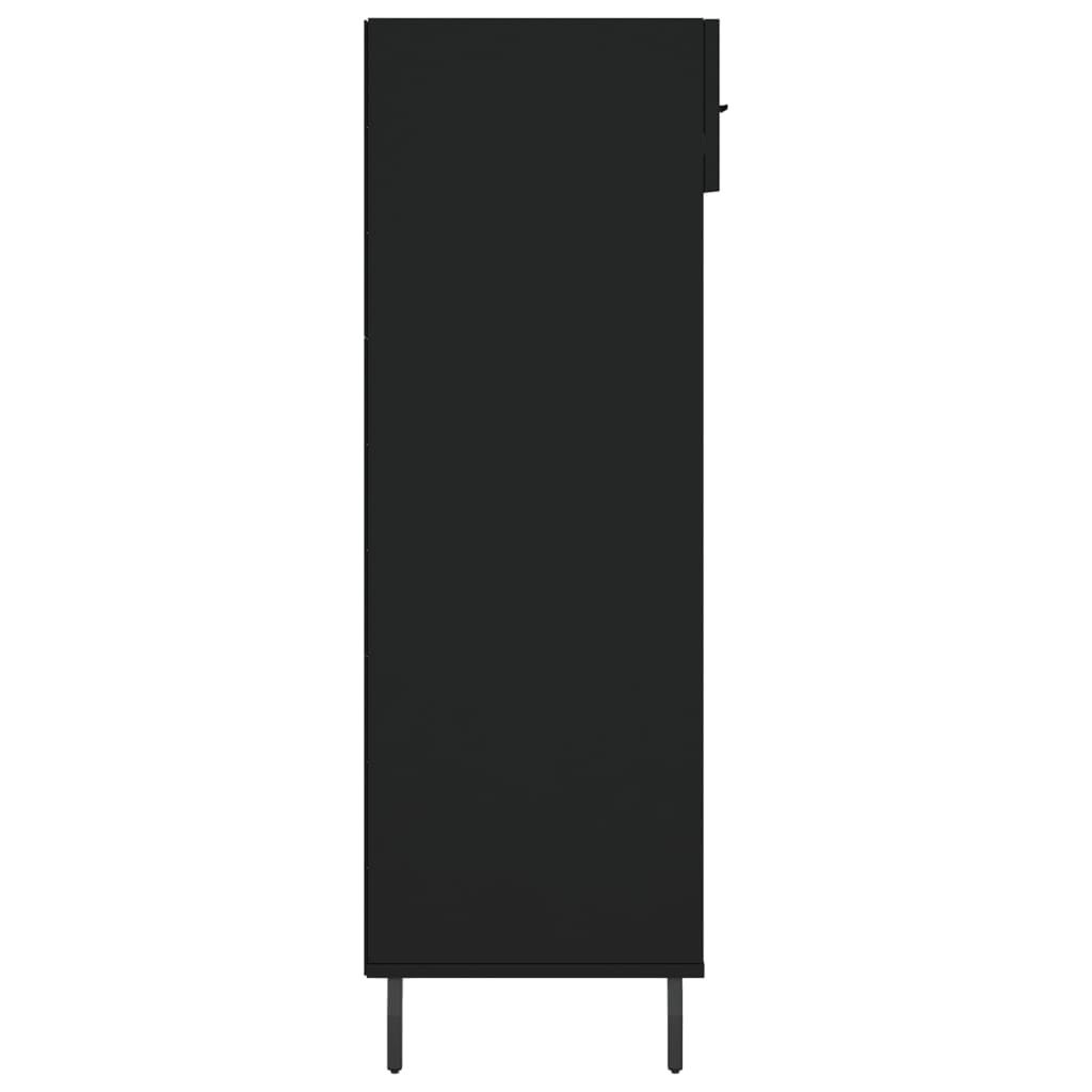 Schuhschrank 60X35X105 Cm Holzwerkstoff Schwarz
