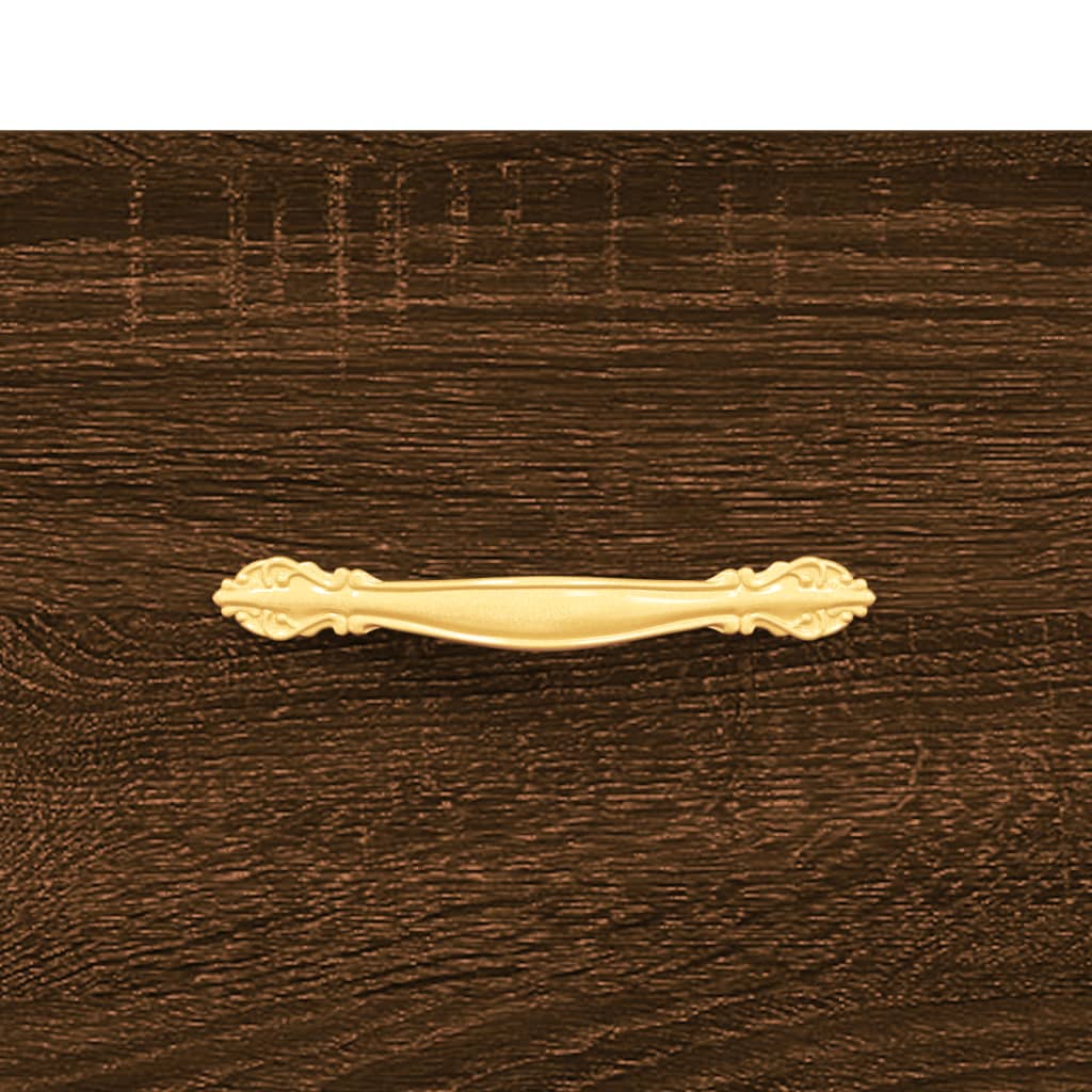 Schuhschrank Braun Eichen-Optik 30X35X105 Cm Holzwerkstoff Braune Eiche