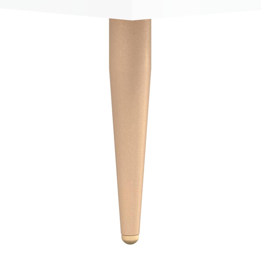 Schuhschrank 30X35X105 Cm Holzwerkstoff Hochglanz-Weiß