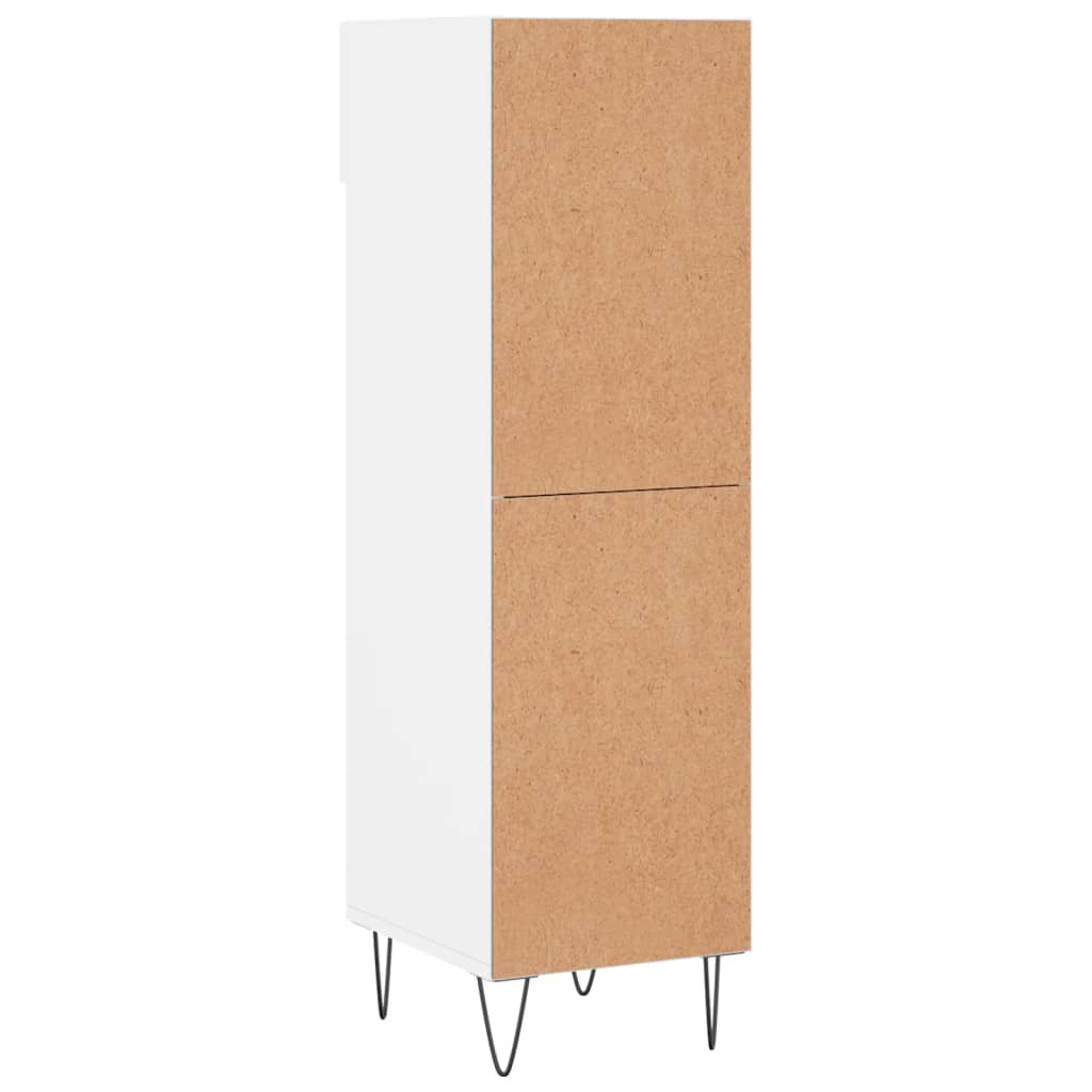 Schuhschrank 30X35X105 Cm Holzwerkstoff Weiß