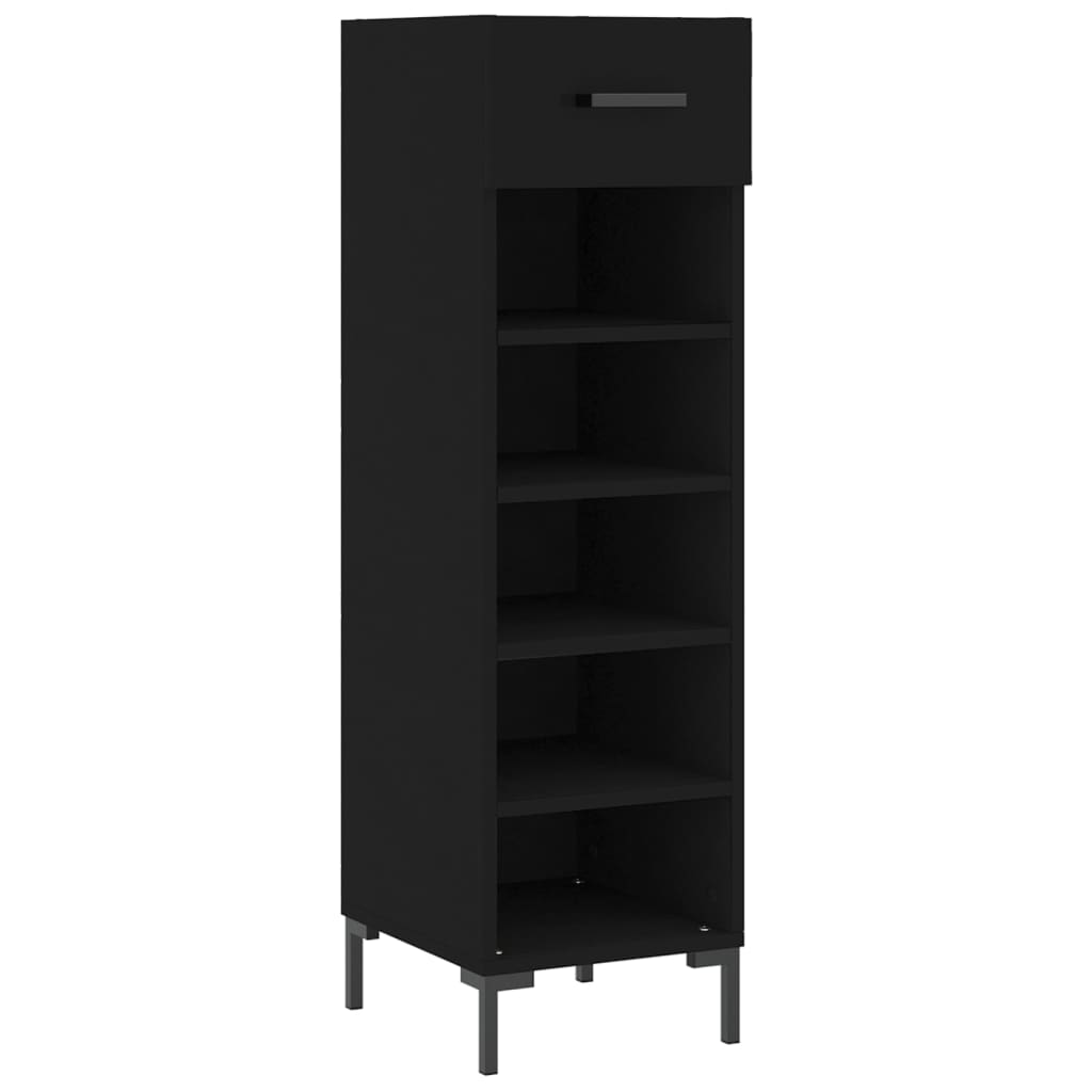 Schuhschrank 30X35X105 Cm Holzwerkstoff Schwarz