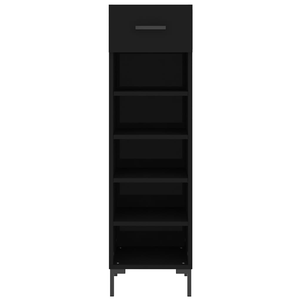 Schuhschrank 30X35X105 Cm Holzwerkstoff Schwarz