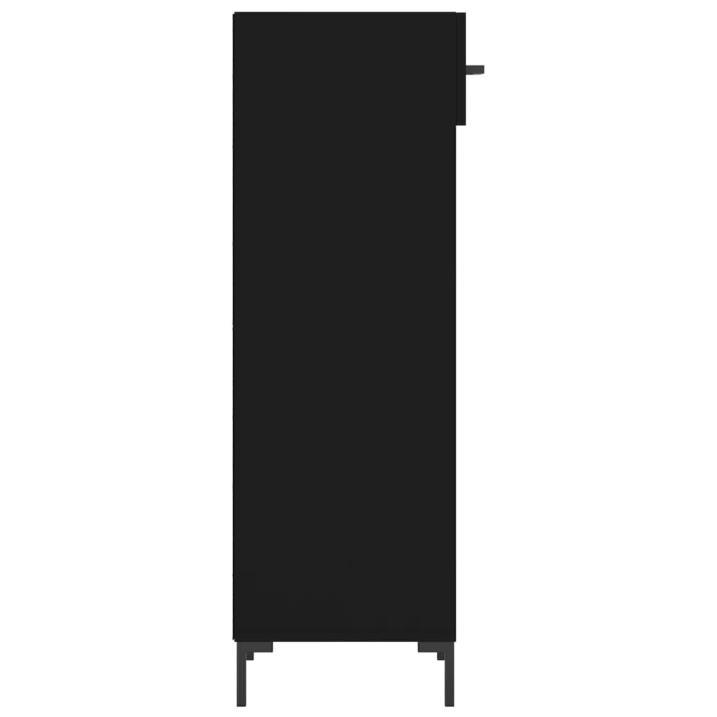 Schuhschrank 30X35X105 Cm Holzwerkstoff Schwarz
