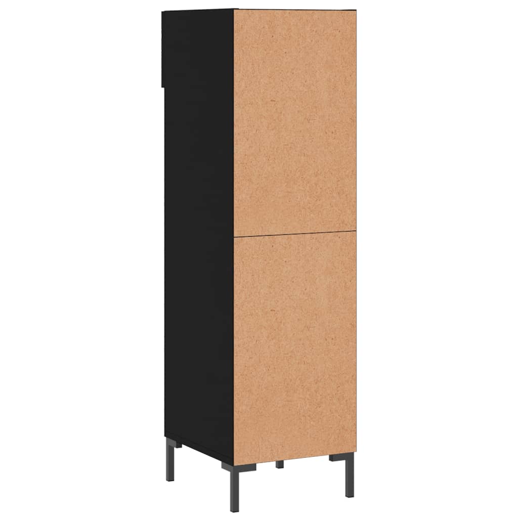 Schuhschrank 30X35X105 Cm Holzwerkstoff Schwarz
