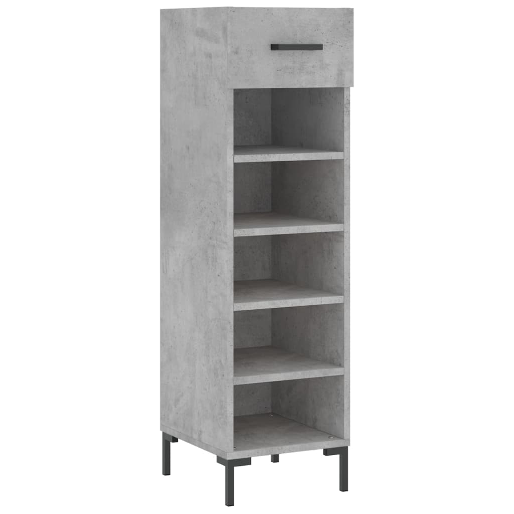 Schuhschrank 30X35X105 Cm Holzwerkstoff Betongrau