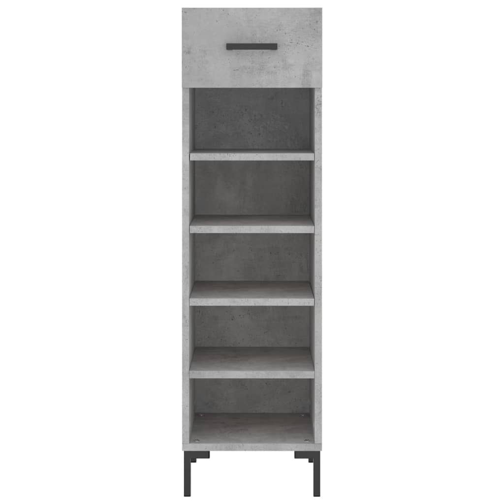Schuhschrank 30X35X105 Cm Holzwerkstoff Betongrau