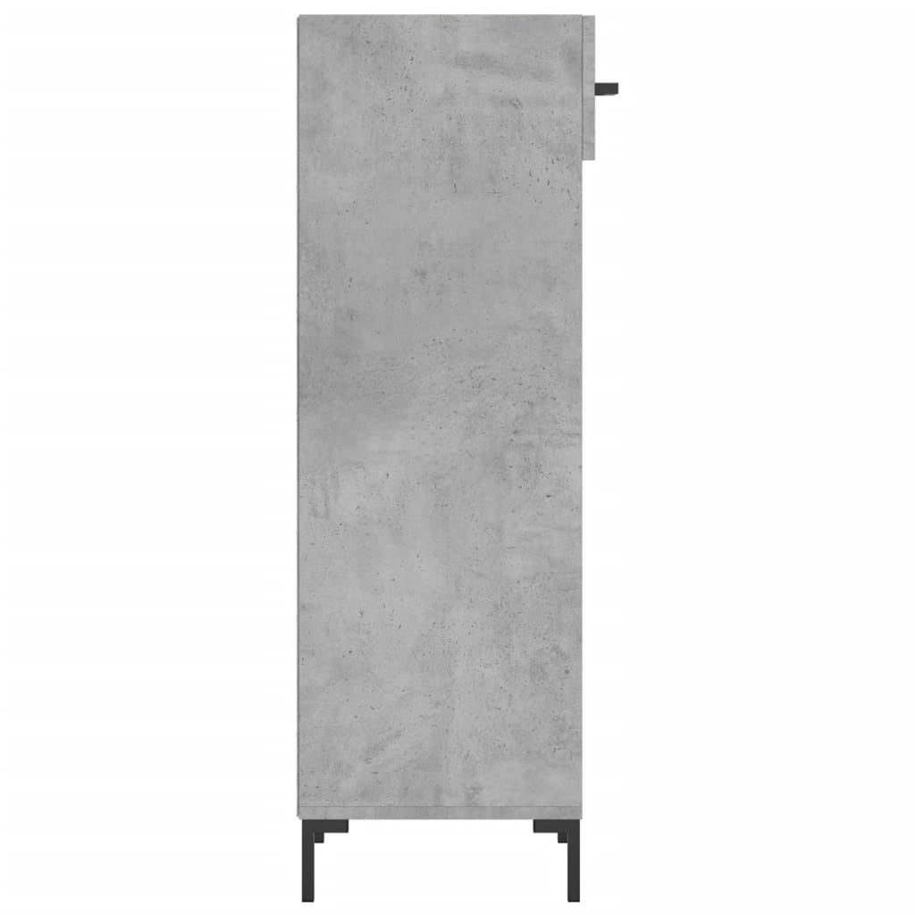 Schuhschrank 30X35X105 Cm Holzwerkstoff Betongrau