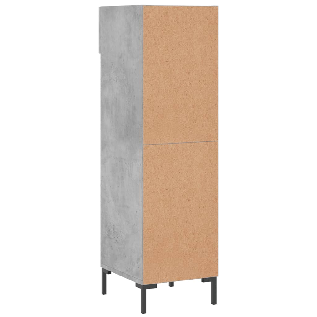 Schuhschrank 30X35X105 Cm Holzwerkstoff Betongrau