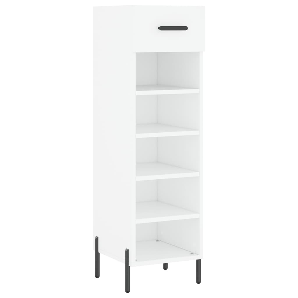 Schuhschrank 30X35X105 Cm Holzwerkstoff Weiß