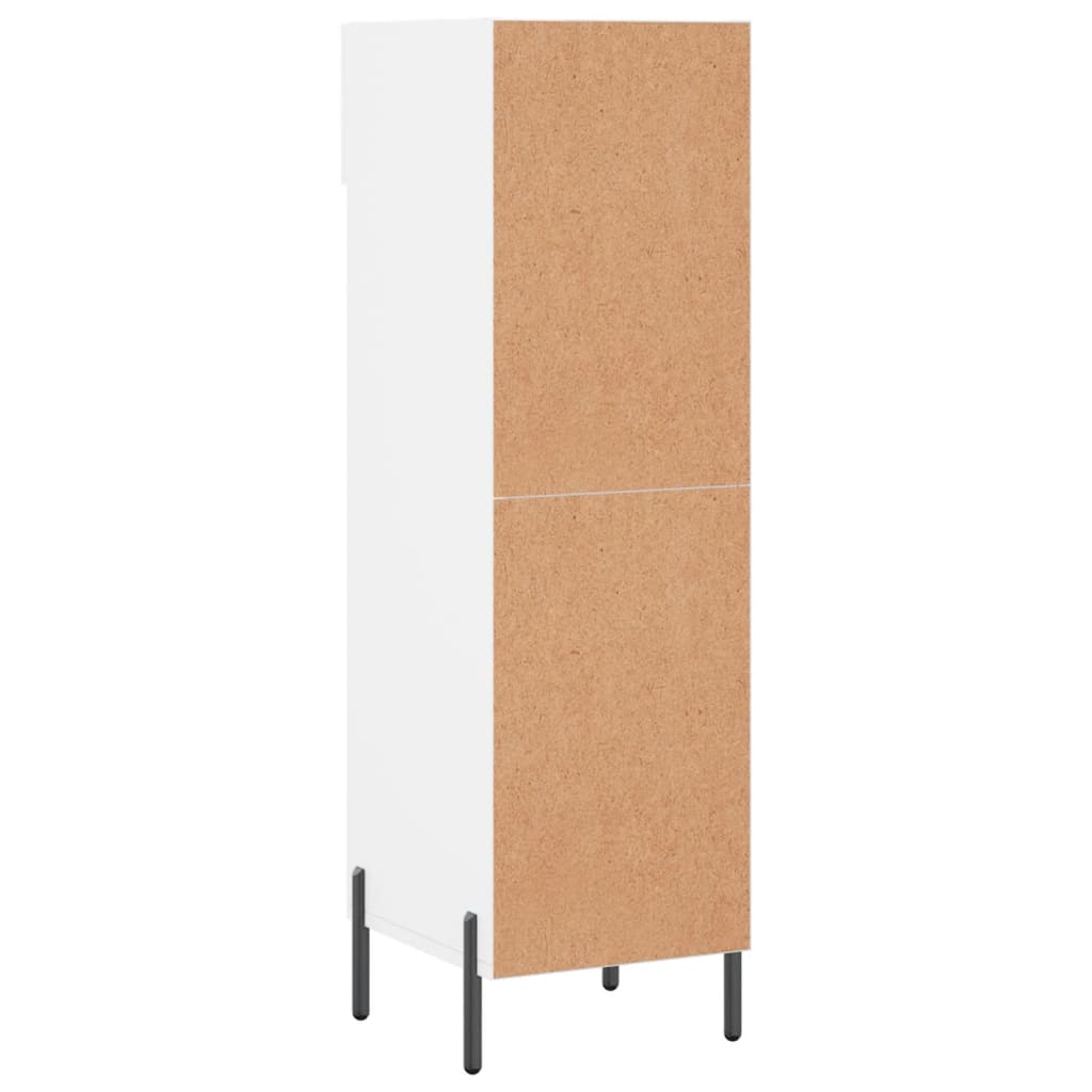 Schuhschrank 30X35X105 Cm Holzwerkstoff Weiß