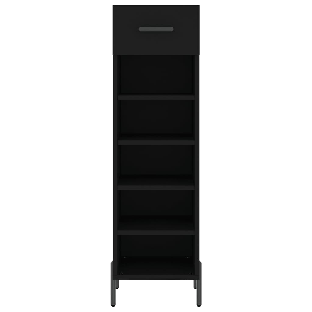 Schuhschrank 30X35X105 Cm Holzwerkstoff Schwarz