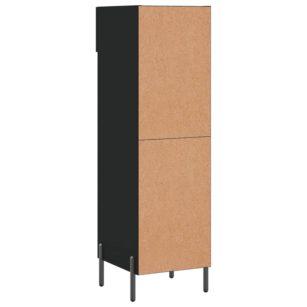 Schuhschrank 30X35X105 Cm Holzwerkstoff Schwarz