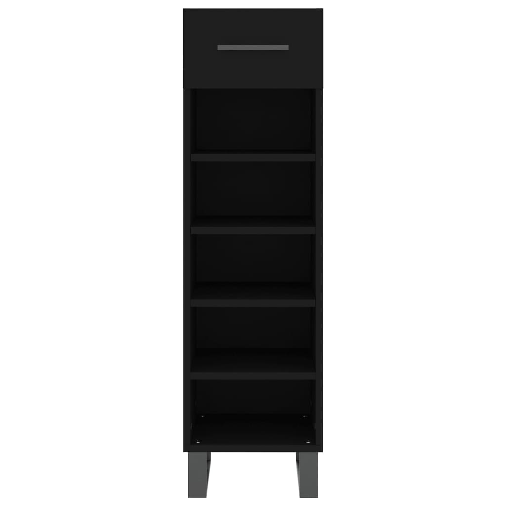 Schuhschrank 30X35X105 Cm Holzwerkstoff Schwarz