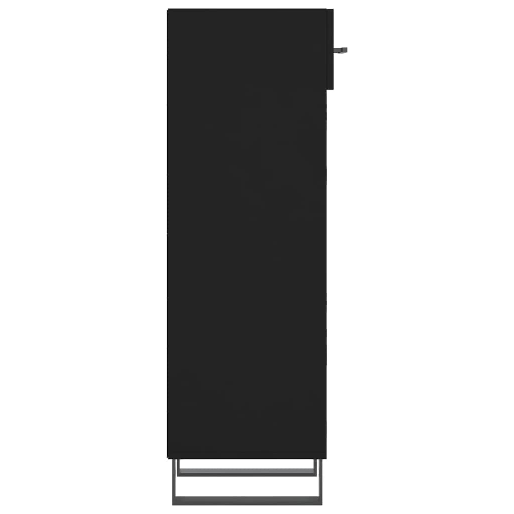 Schuhschrank 30X35X105 Cm Holzwerkstoff Schwarz