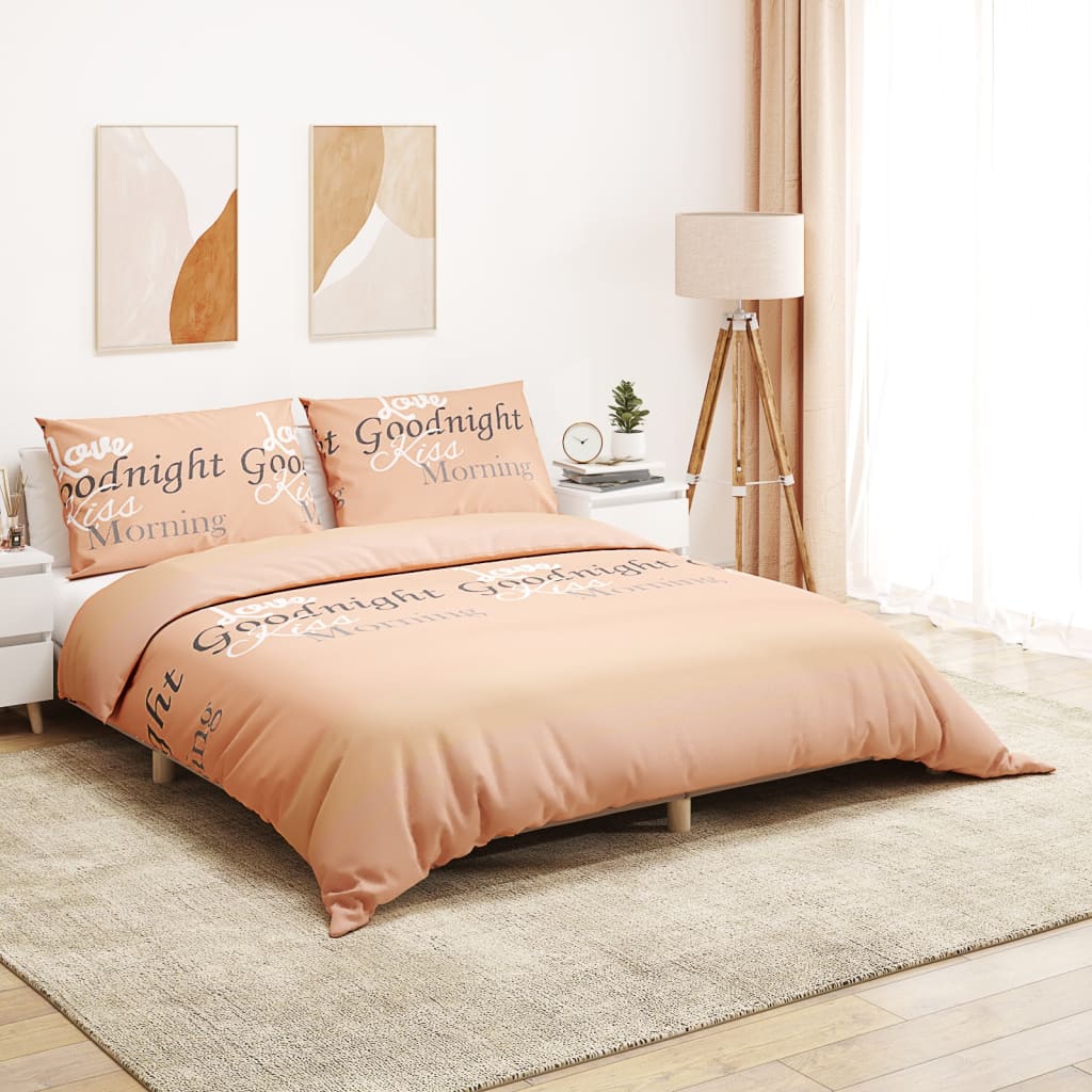 Bettwäsche-Set 240X220 Cm Baumwolle Rosa