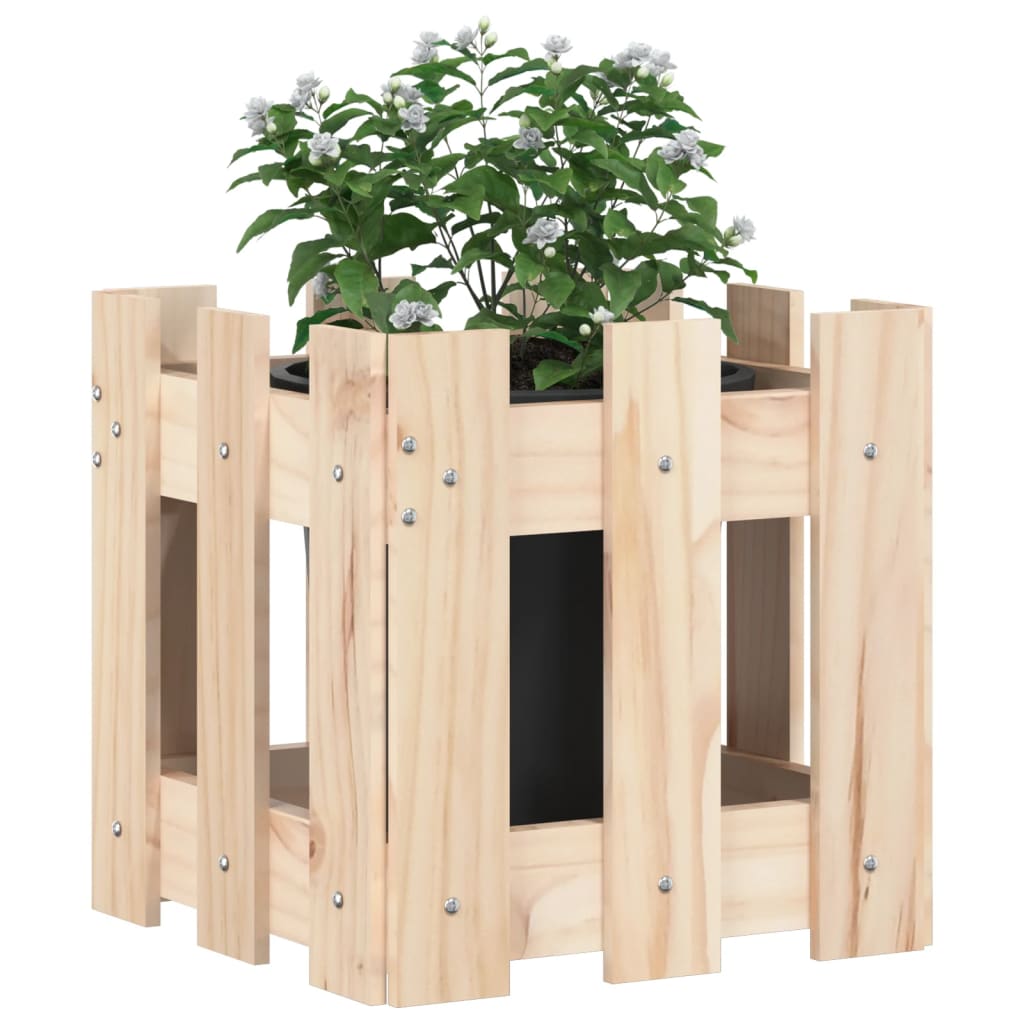 Pflanzkübel Lattenzaun-Design Massivholz Kiefer