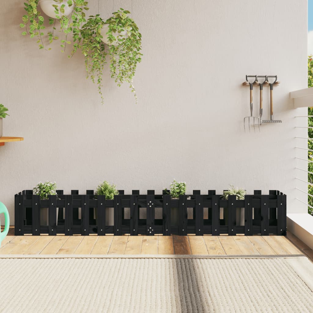 Pflanzkübel Lattenzaun-Design Massivholz Kiefer