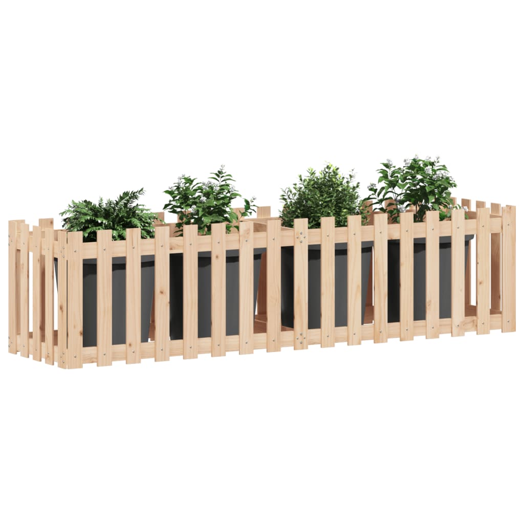 Hochbeet Lattenzaun-Design Massivholz Kiefer