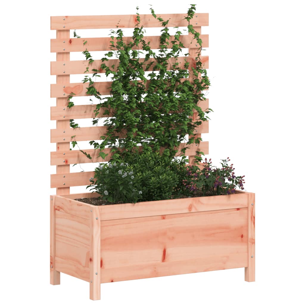 Pflanzkübel Mit Rankhilfe 79X39,5X114 Cm Massivholz Douglasie