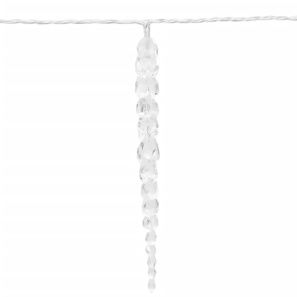 Weihnachts-Eiszapfen-Licht 100 Leds 10 M Acryl Pvc Warmweiß