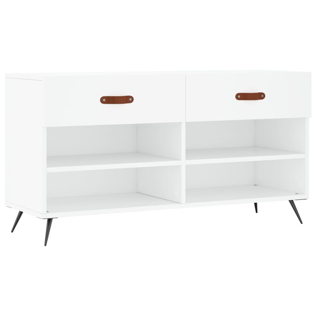 Schuhbank 102X35X55 Cm Holzwerkstoff Weiß