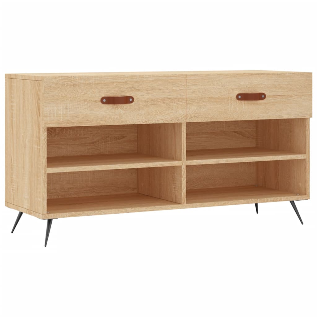 Schuhbank Sonoma-Eiche 102X35X55 Cm Holzwerkstoff Sonoma Eiche