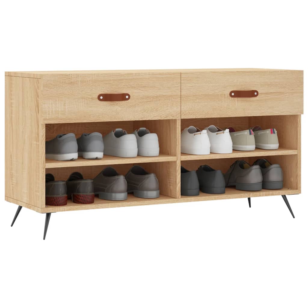 Schuhbank Sonoma-Eiche 102X35X55 Cm Holzwerkstoff Sonoma Eiche