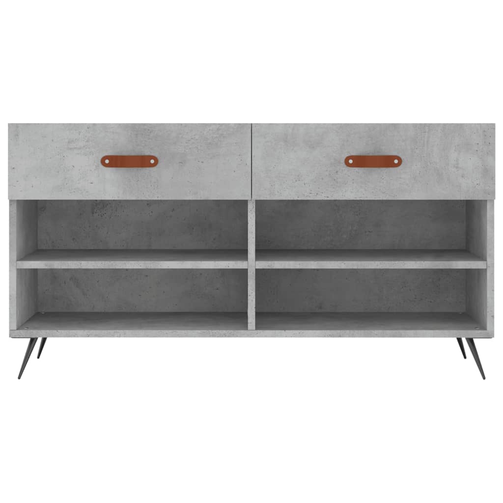 Schuhbank 102X35X55 Cm Holzwerkstoff Betongrau
