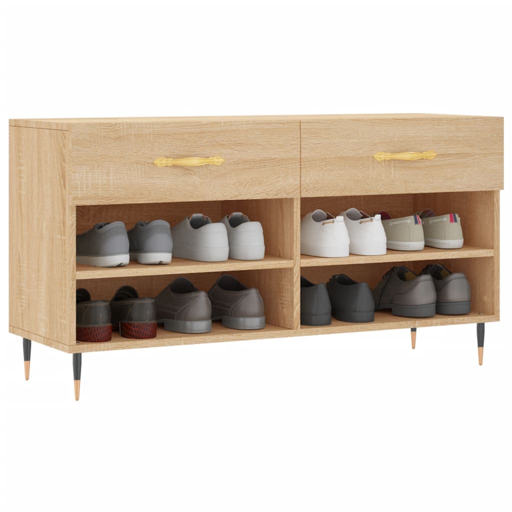Schuhbank Sonoma-Eiche 102X35X55 Cm Holzwerkstoff Sonoma Eiche