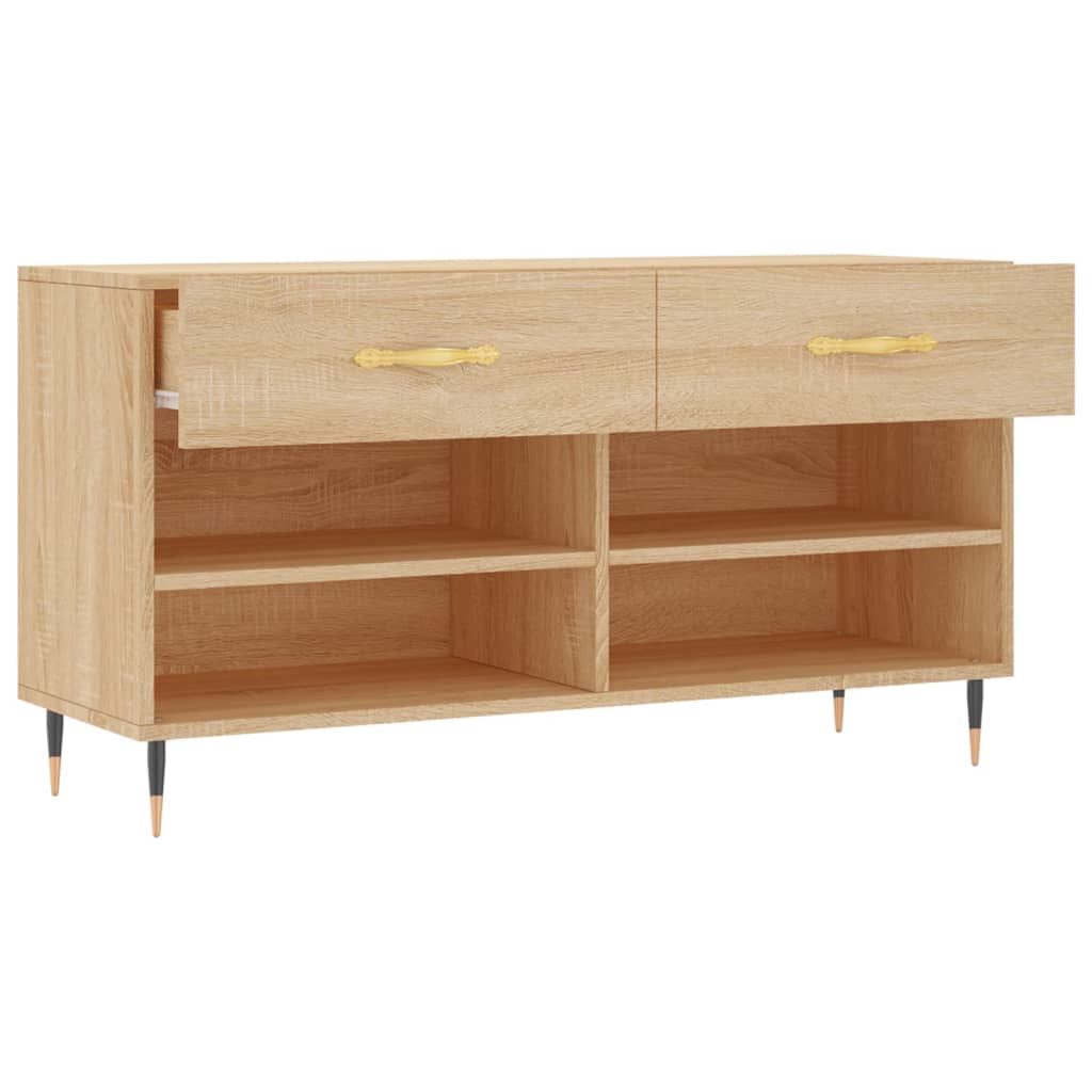 Schuhbank Sonoma-Eiche 102X35X55 Cm Holzwerkstoff Sonoma Eiche