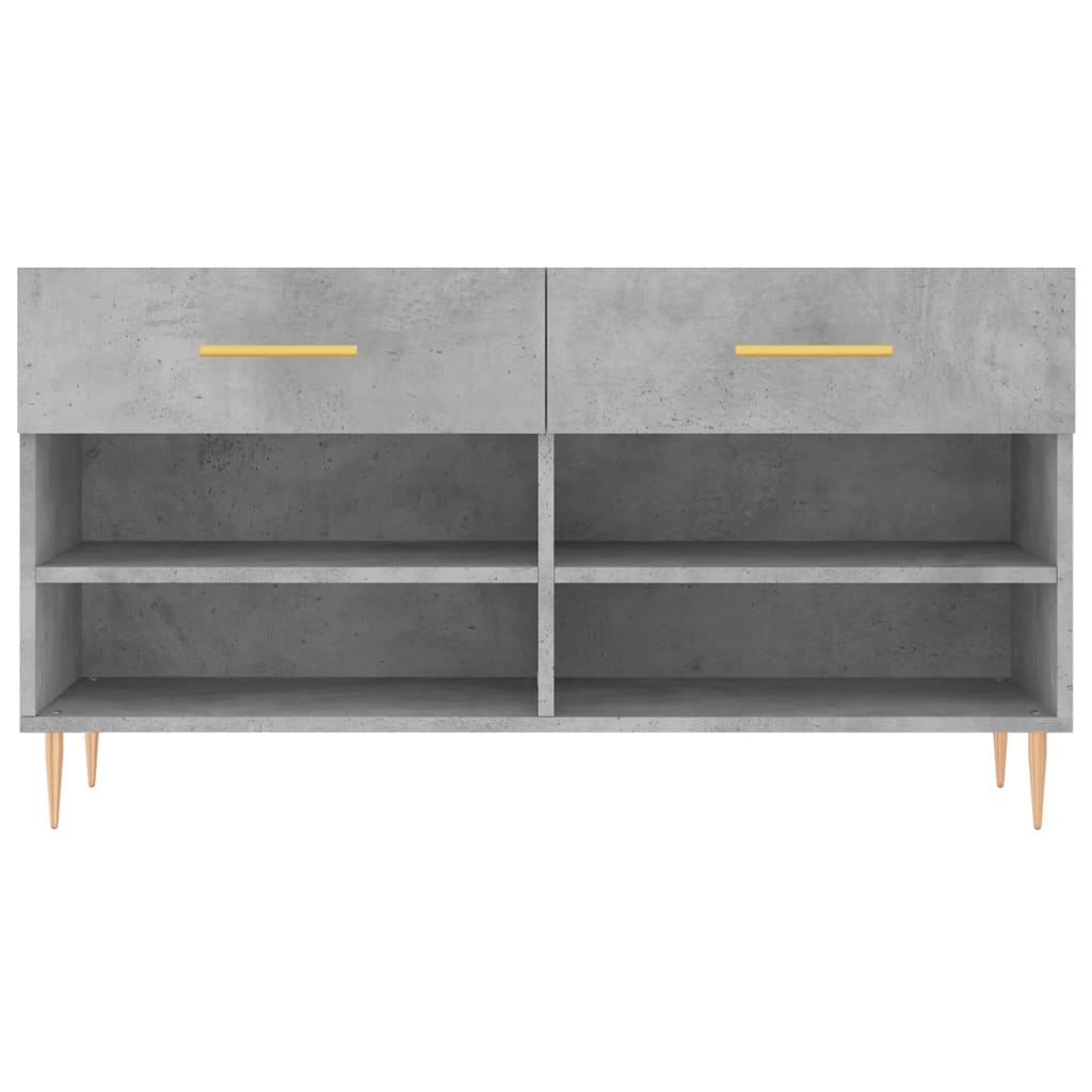 Schuhbank 102X35X55 Cm Holzwerkstoff Betongrau