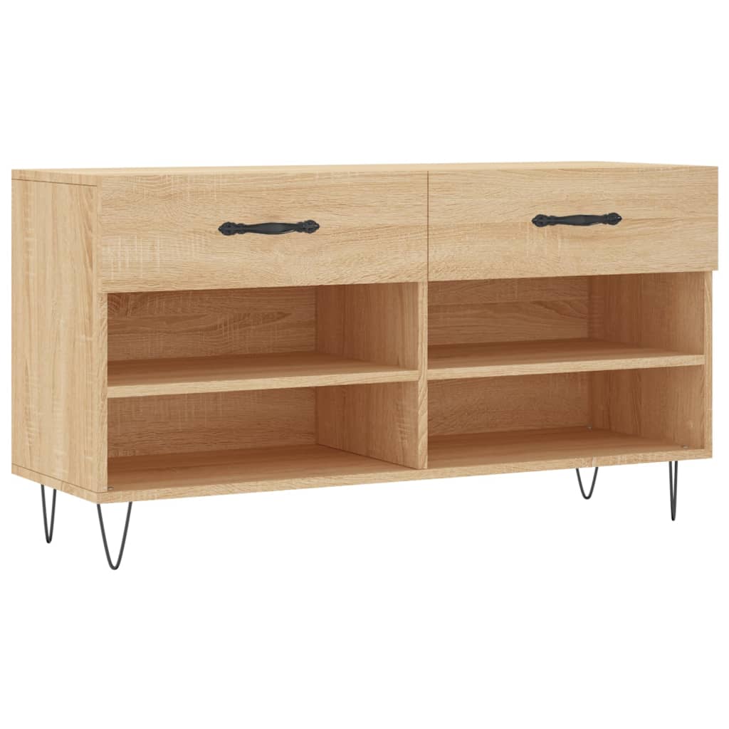 Schuhbank Sonoma-Eiche 102X35X55 Cm Holzwerkstoff Sonoma Eiche